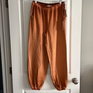 NWT Treasure & Bond Oil Wash Cotton Blend Jogger Sweatpants Sz: M Color: Leather